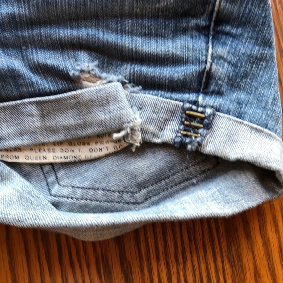 Roxy Lightly Distressed Stud Detail Shorts - Picture 2 of 3